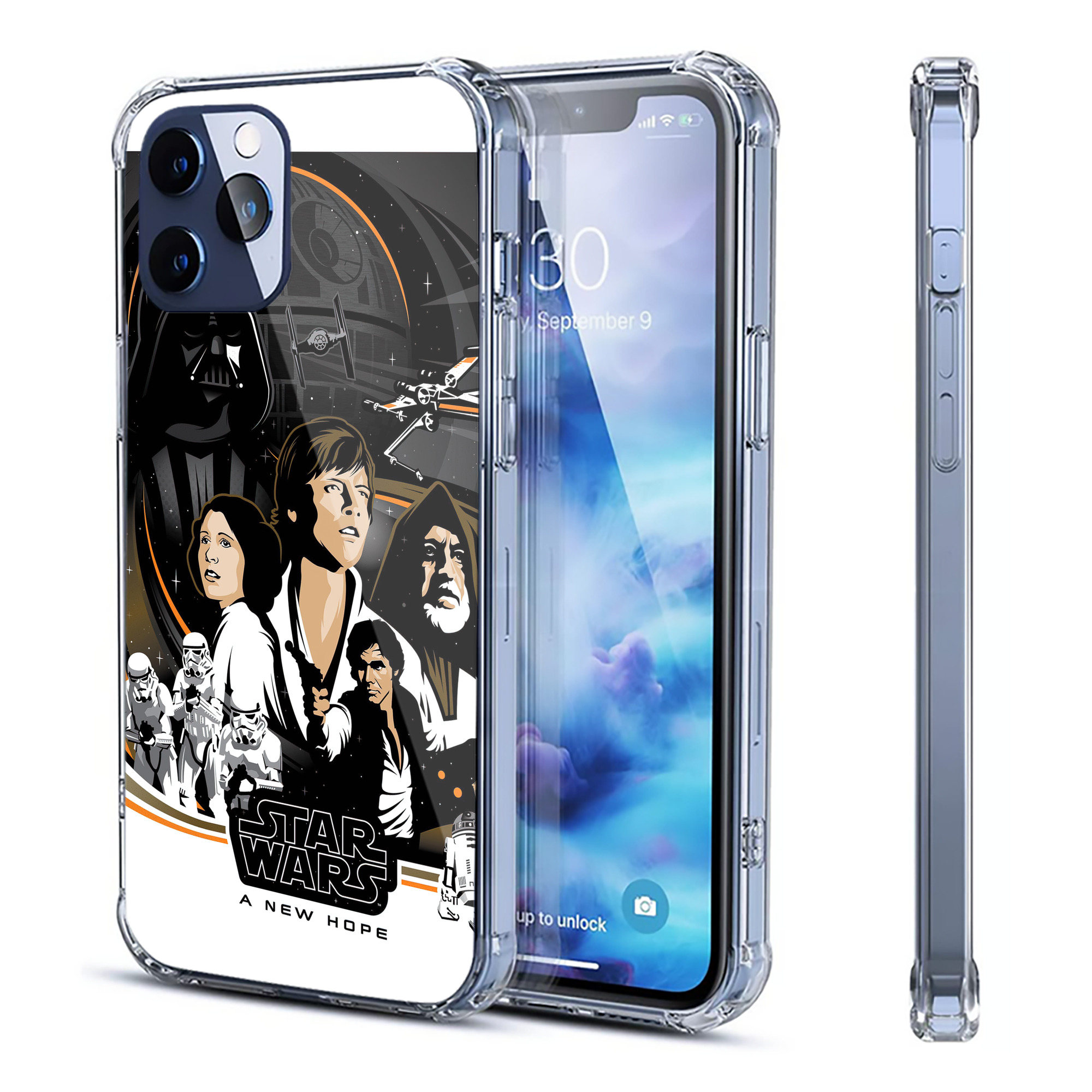 （画像用） スター・ウォーズ Star Wars 【iPhone 12シリーズ対応】透明スマホケース（クリアソフトケース）